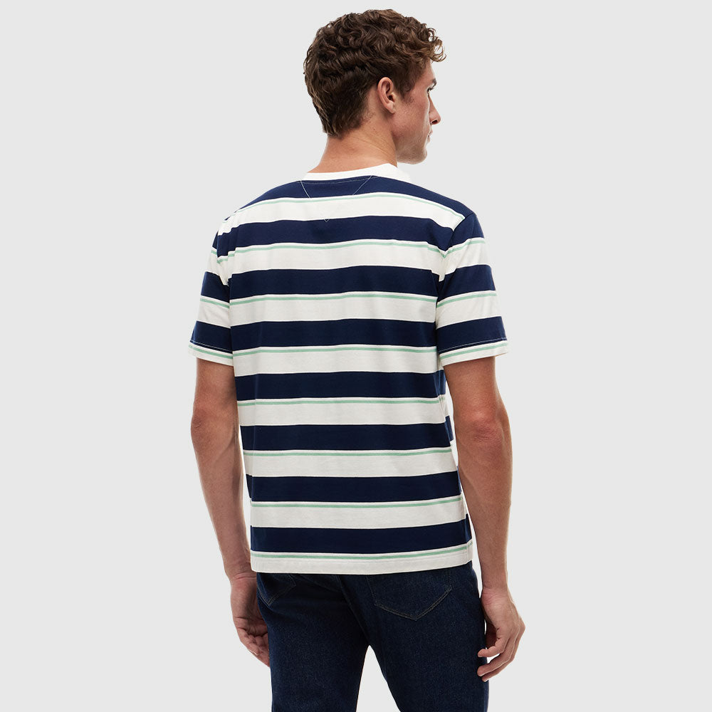 Yarn Dye Multistripe T Shirt - Navy Multi