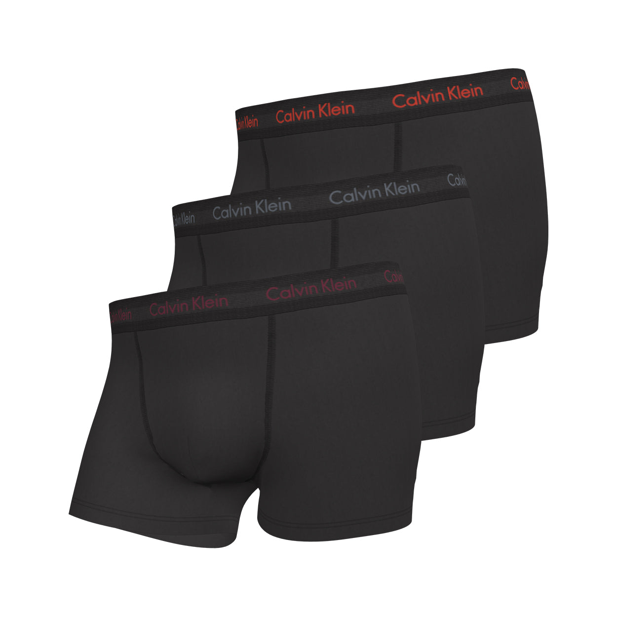 3 Pack Trunks Black Multi