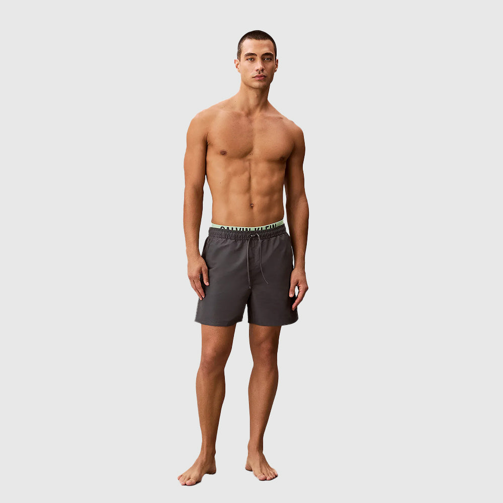 Swim Medium Drawstring Boxer - Dark Grey