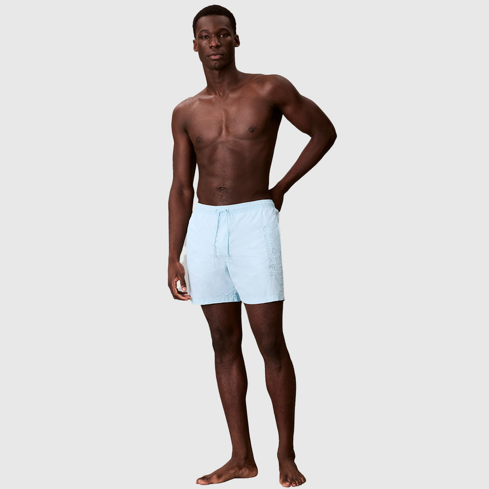Medium Drawstring Swim Shorts - Light Blue