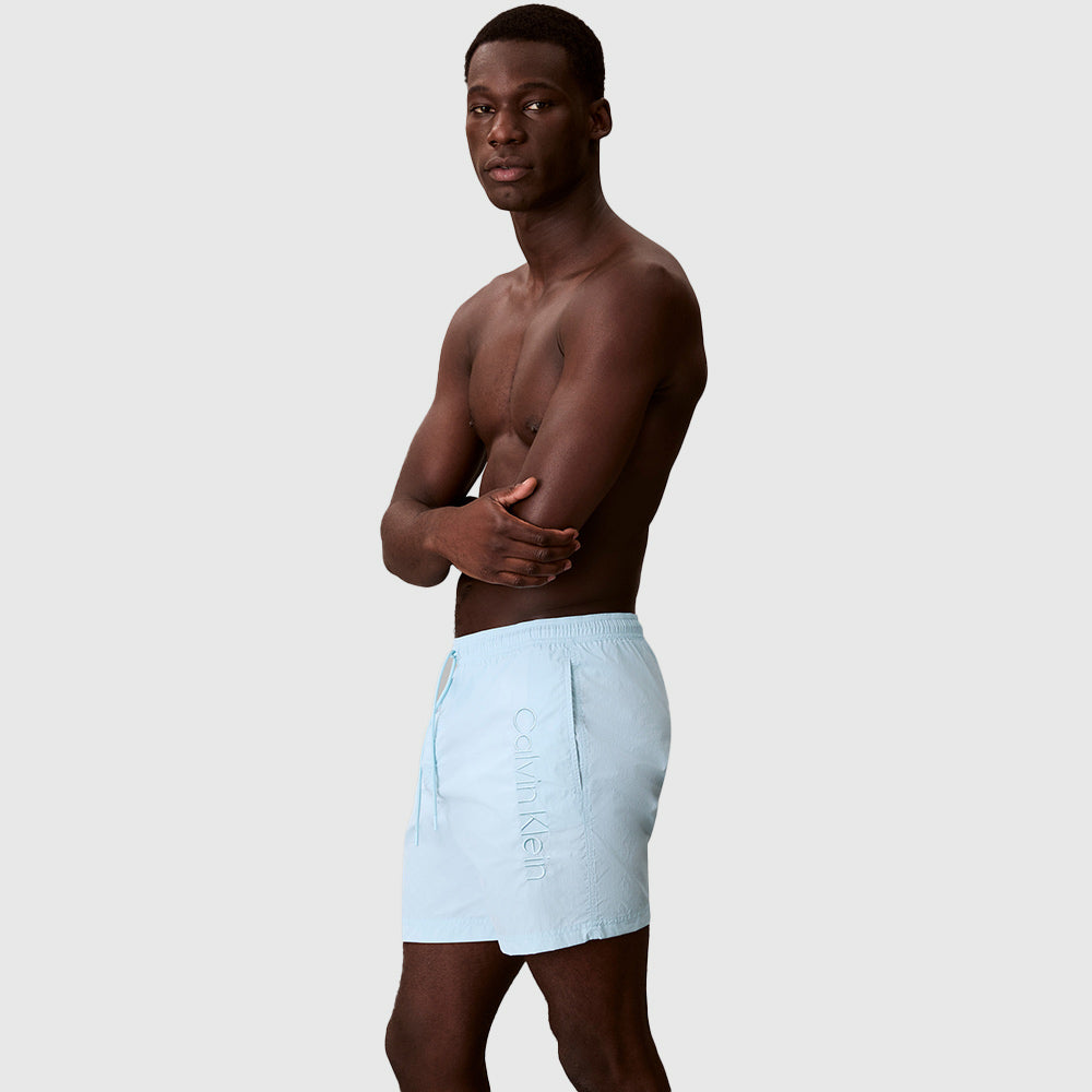 Medium Drawstring Swim Shorts - Light Blue
