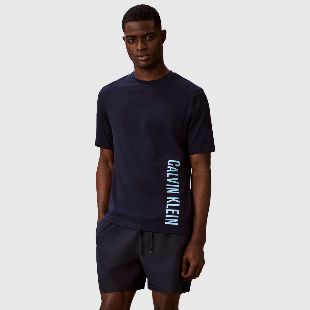Intense Power Crewneck T Shirt - Navy