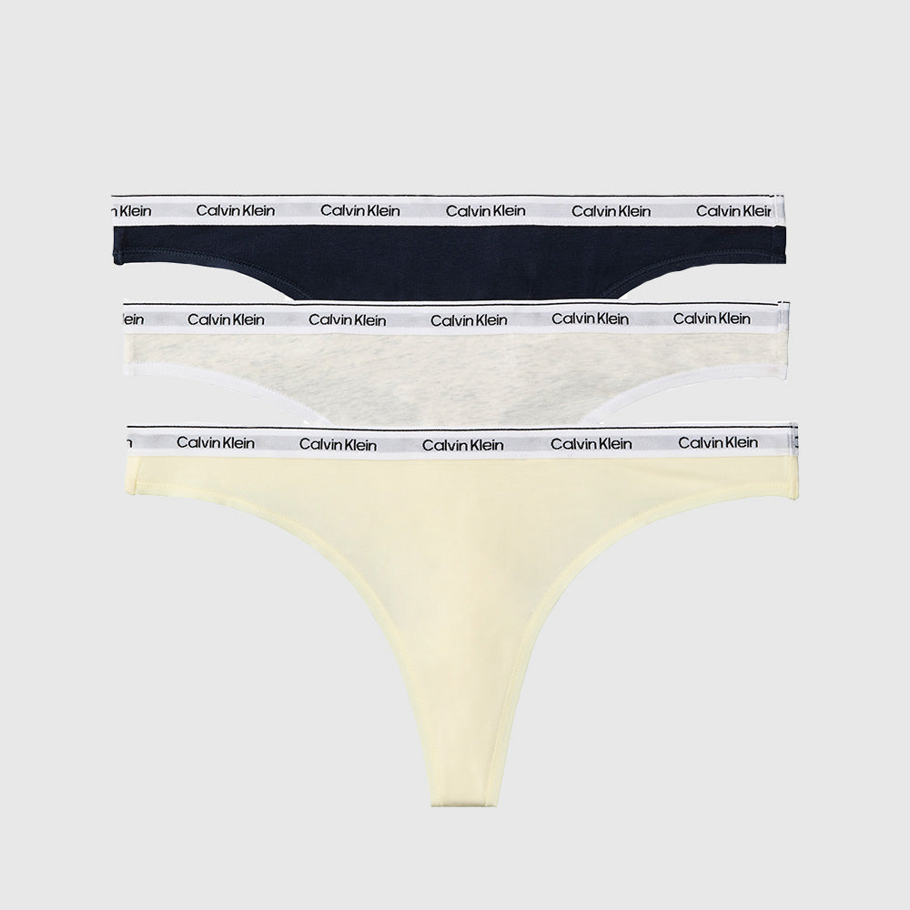 3 Pack Thong - Black Multi