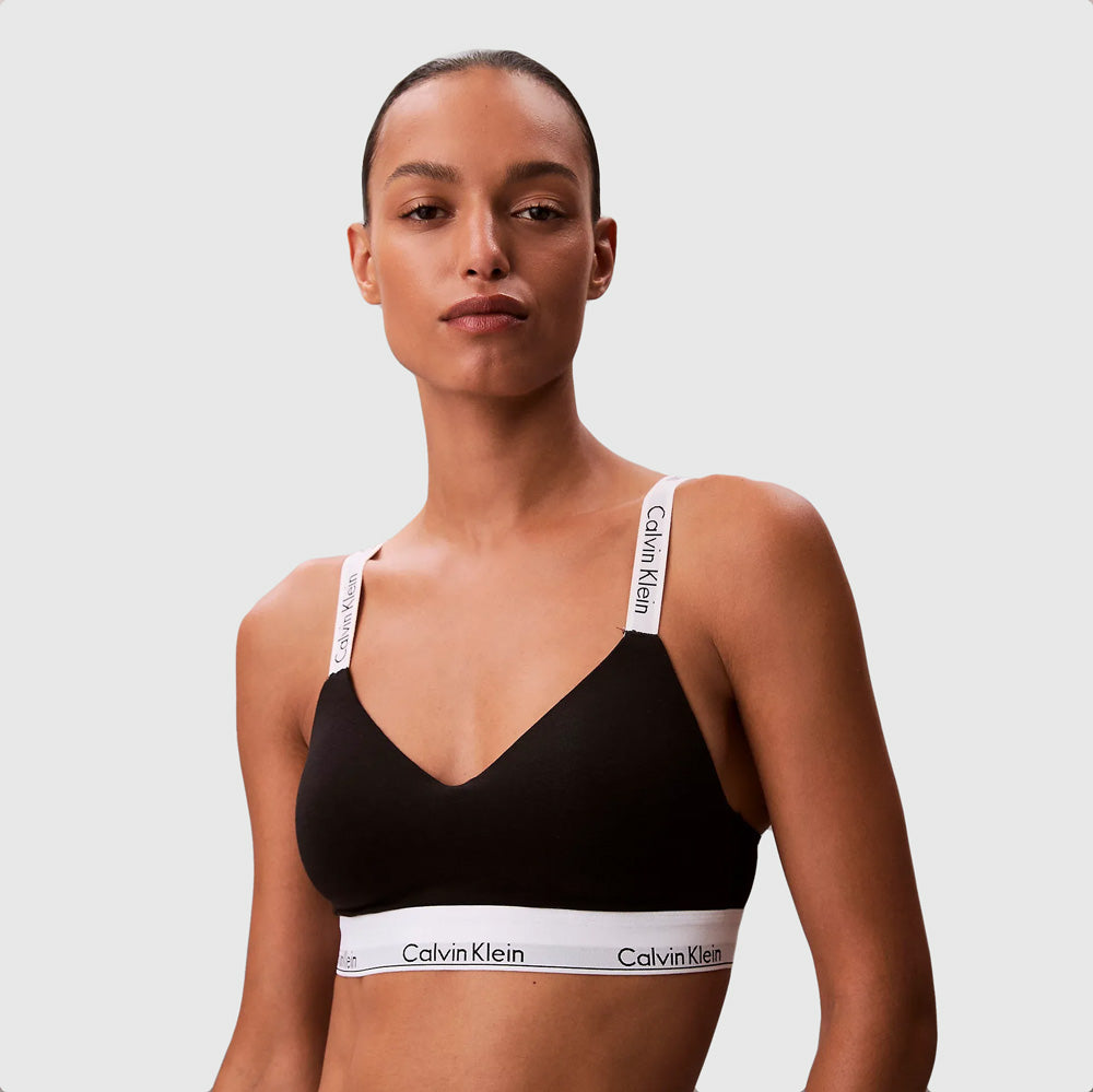 Calvin Klein lined Bralette - Black |ThirdBaseUrban