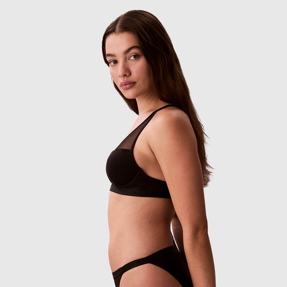 Lightly Lined Plunge - Black