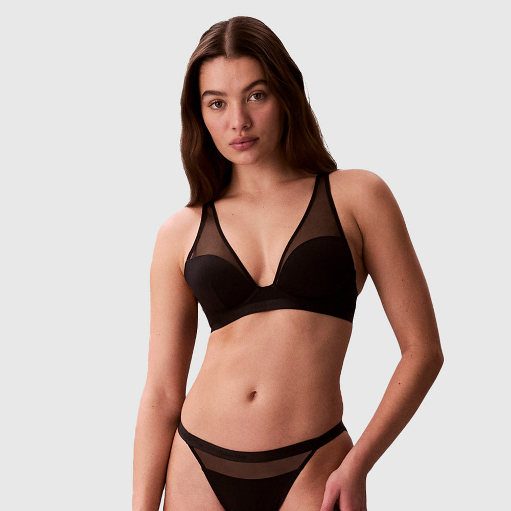 Lightly Lined Plunge - Black