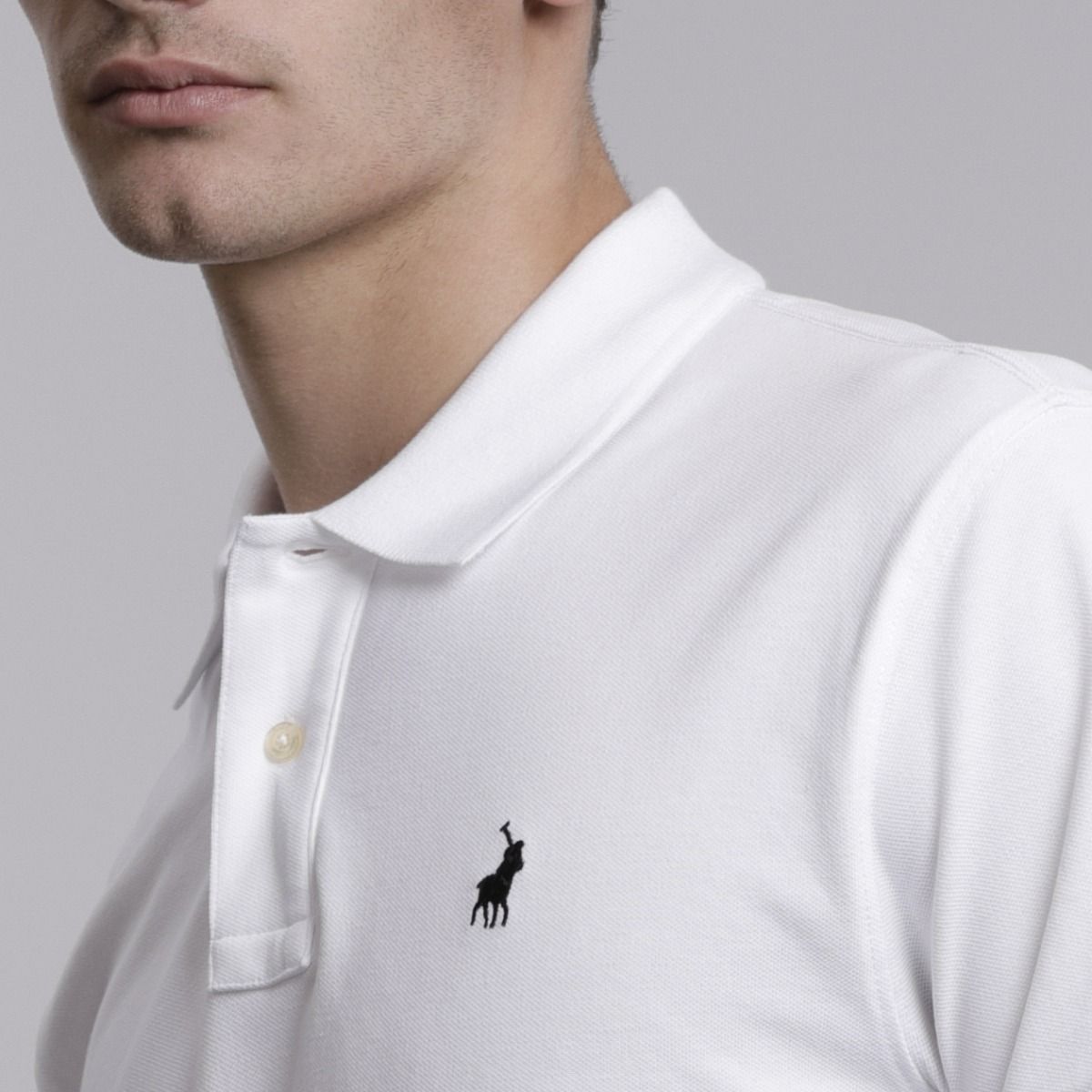 Pique Stretch Golfer - White