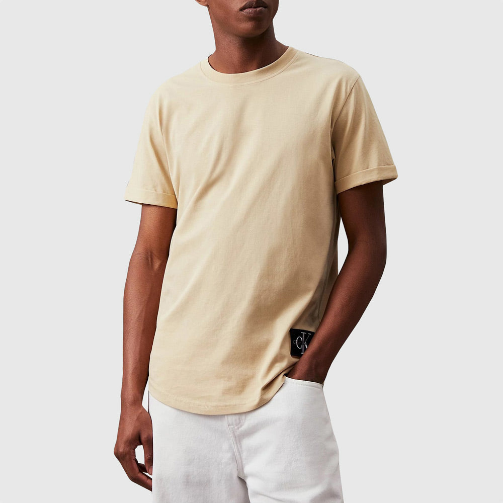Calvin Klein Badge T-Shirt - Beige *|ThirdBaseUrban