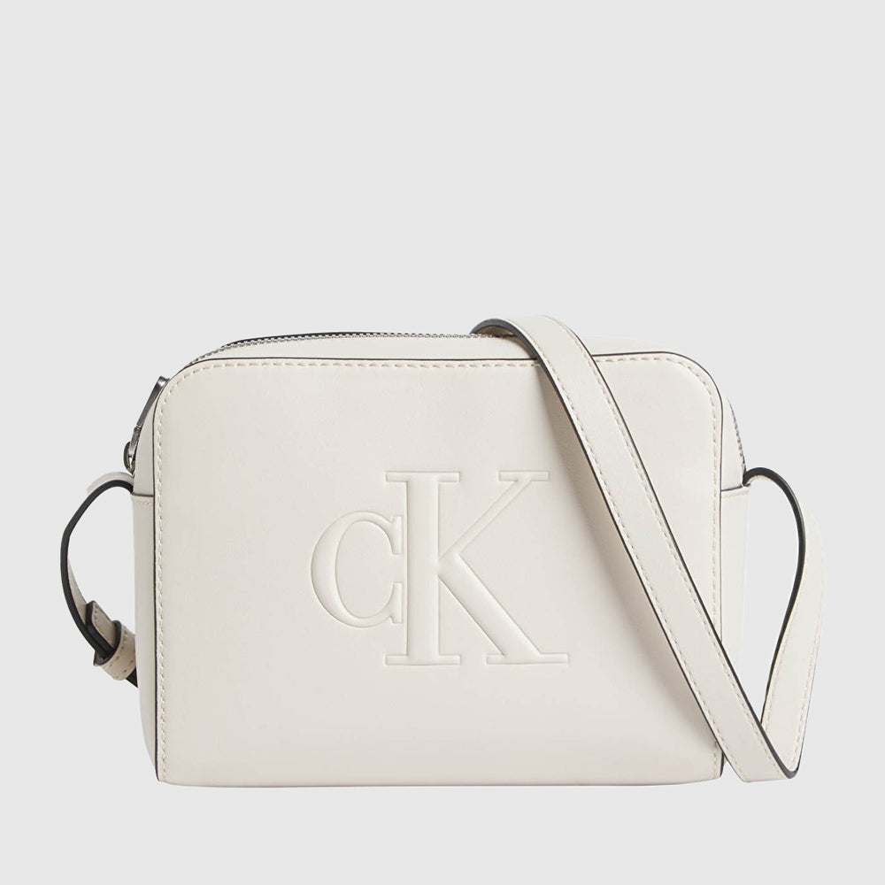 Calvin Klein Sculpted Camera Deboss Bag - Cream |ThirdBaseUrban