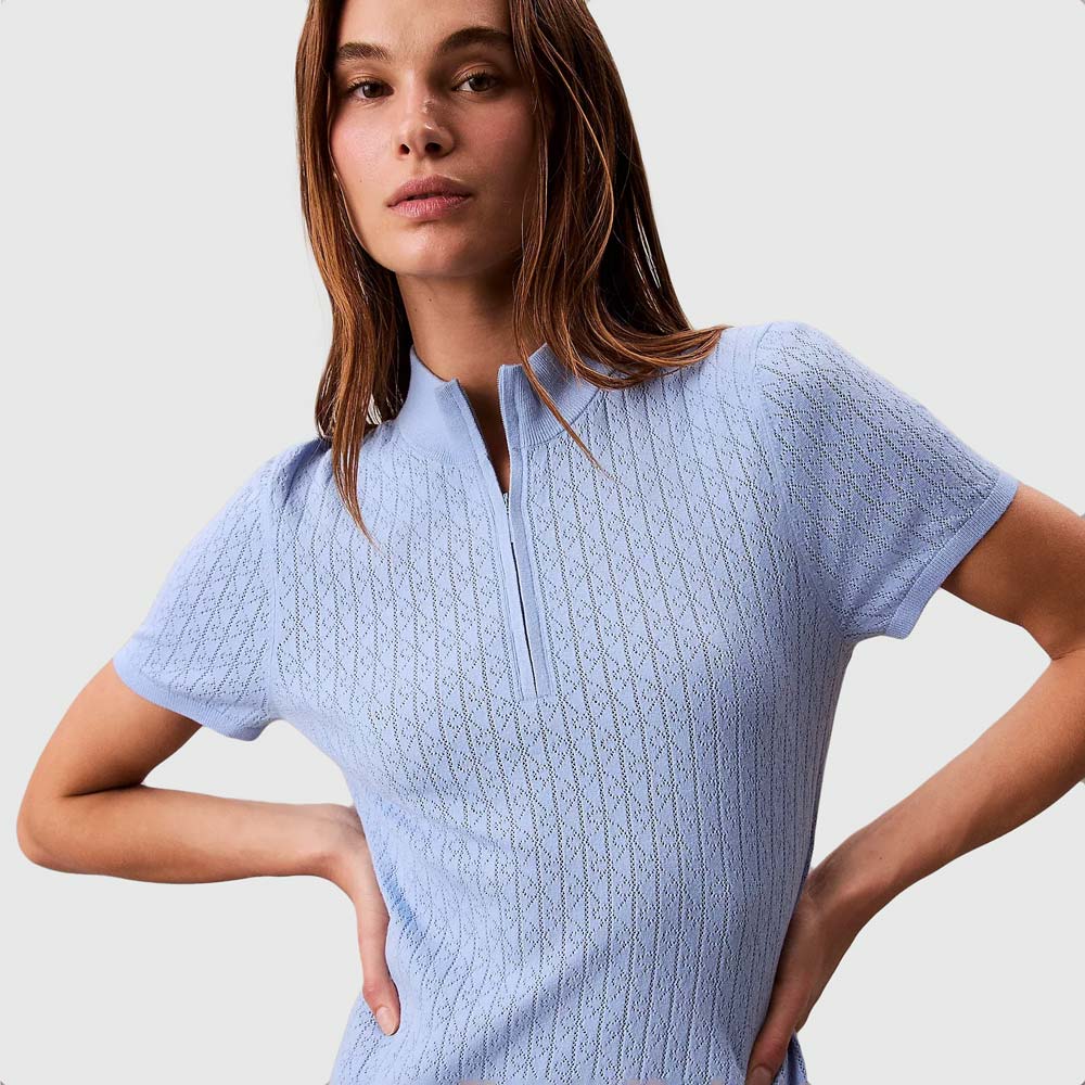 Mini Sweater Dress - Blue