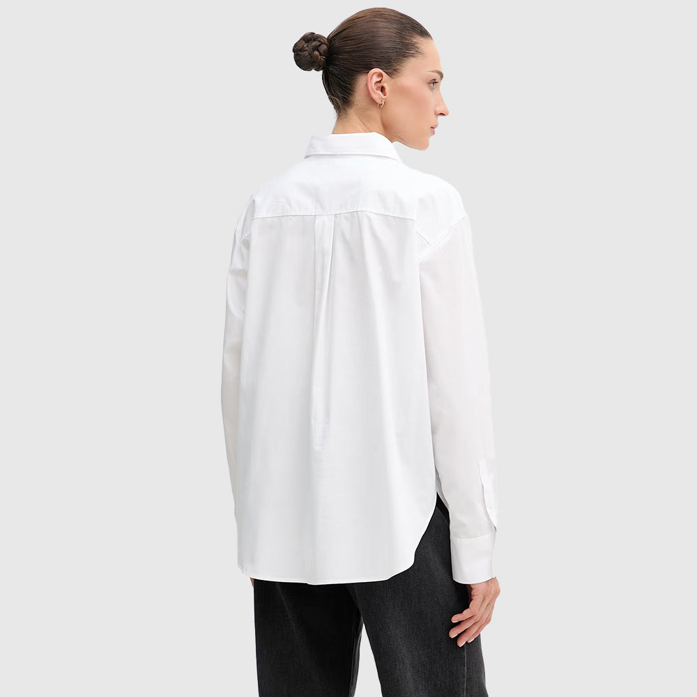 Poplin Relaxed Shirt - White