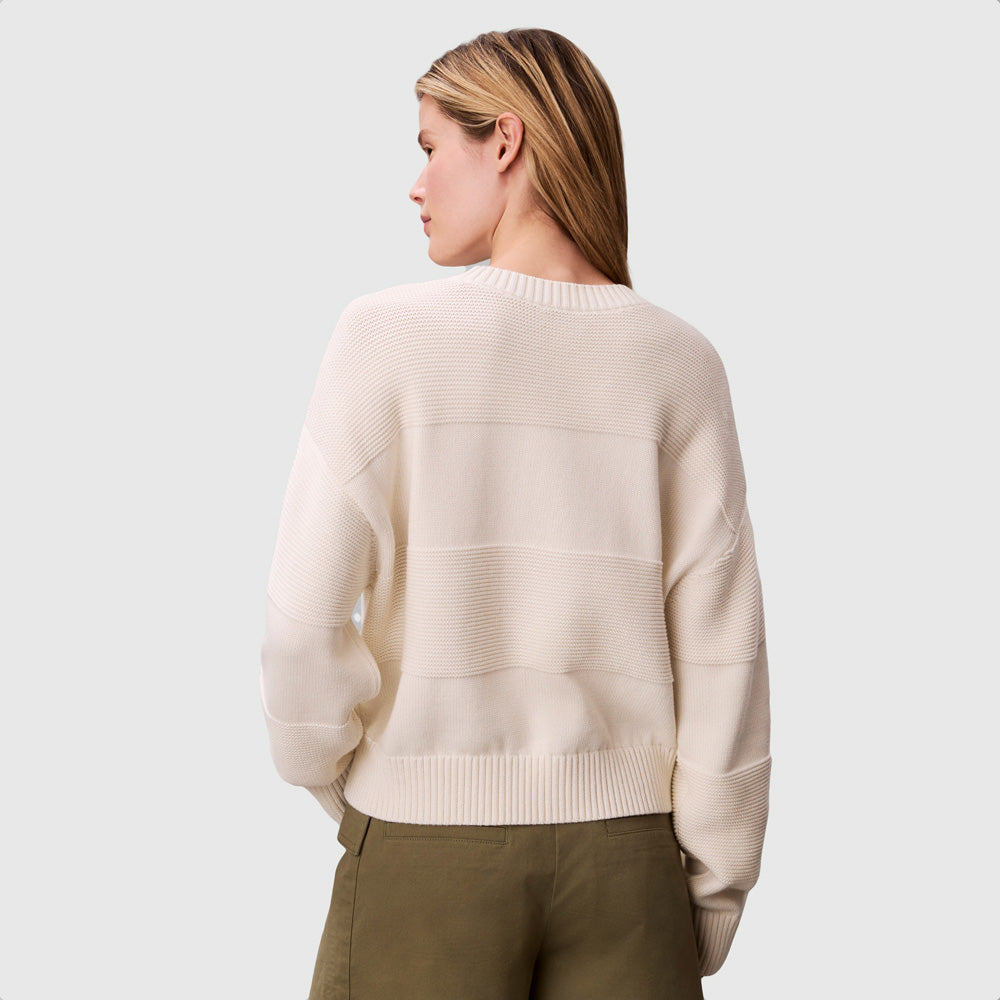 Tonal Logo Sweater - Offwhite