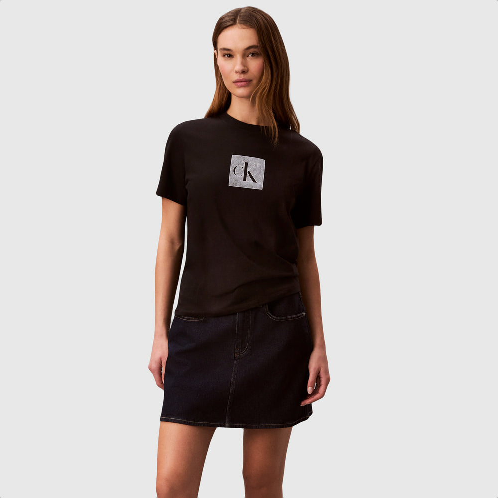 Calvin Klein Classic Monogram T-Shirt - Black |ThirdBaseUrban
