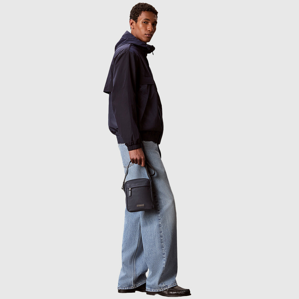 Nylon Reporter Bag - Blue