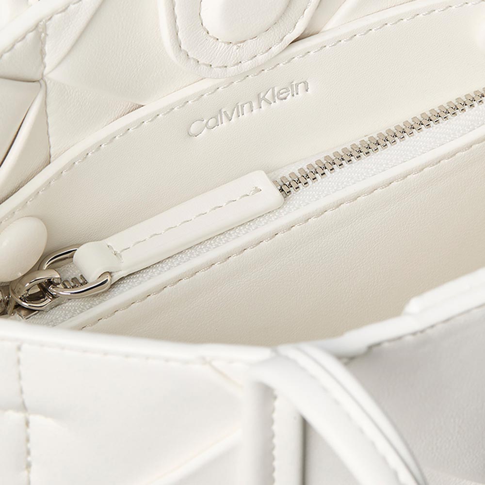 Mini Tote Crossbody Bag - White