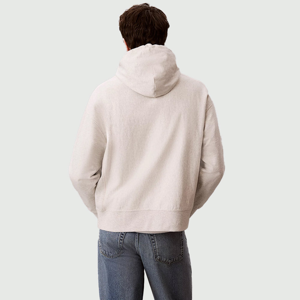 Premium Terry Graphic Hoodie - Light Grey