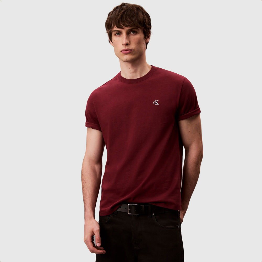 Calvin Klein Easy Monogram T-Shirt - Red |ThirdBaseUrban