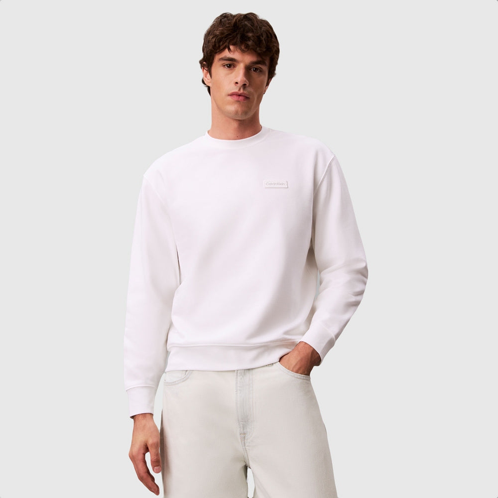 Calvin Klein Terry Sweatshirt - White |ThirdBaseUrban