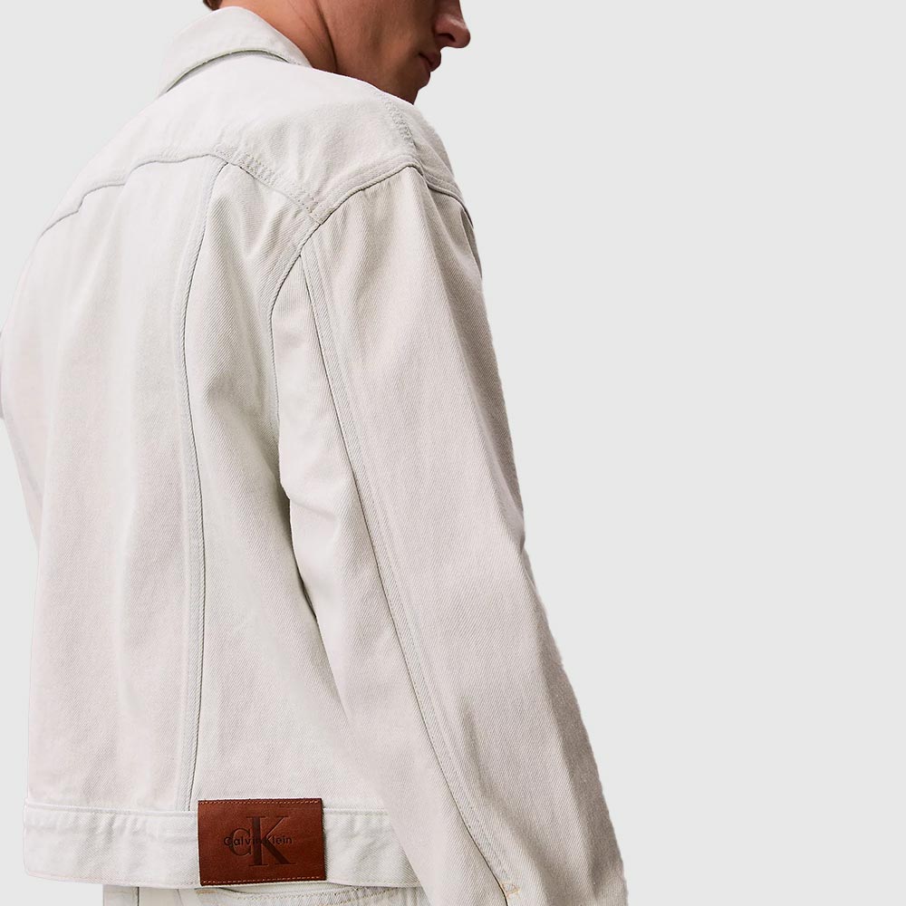 Bleachout Trucker Jacket - White