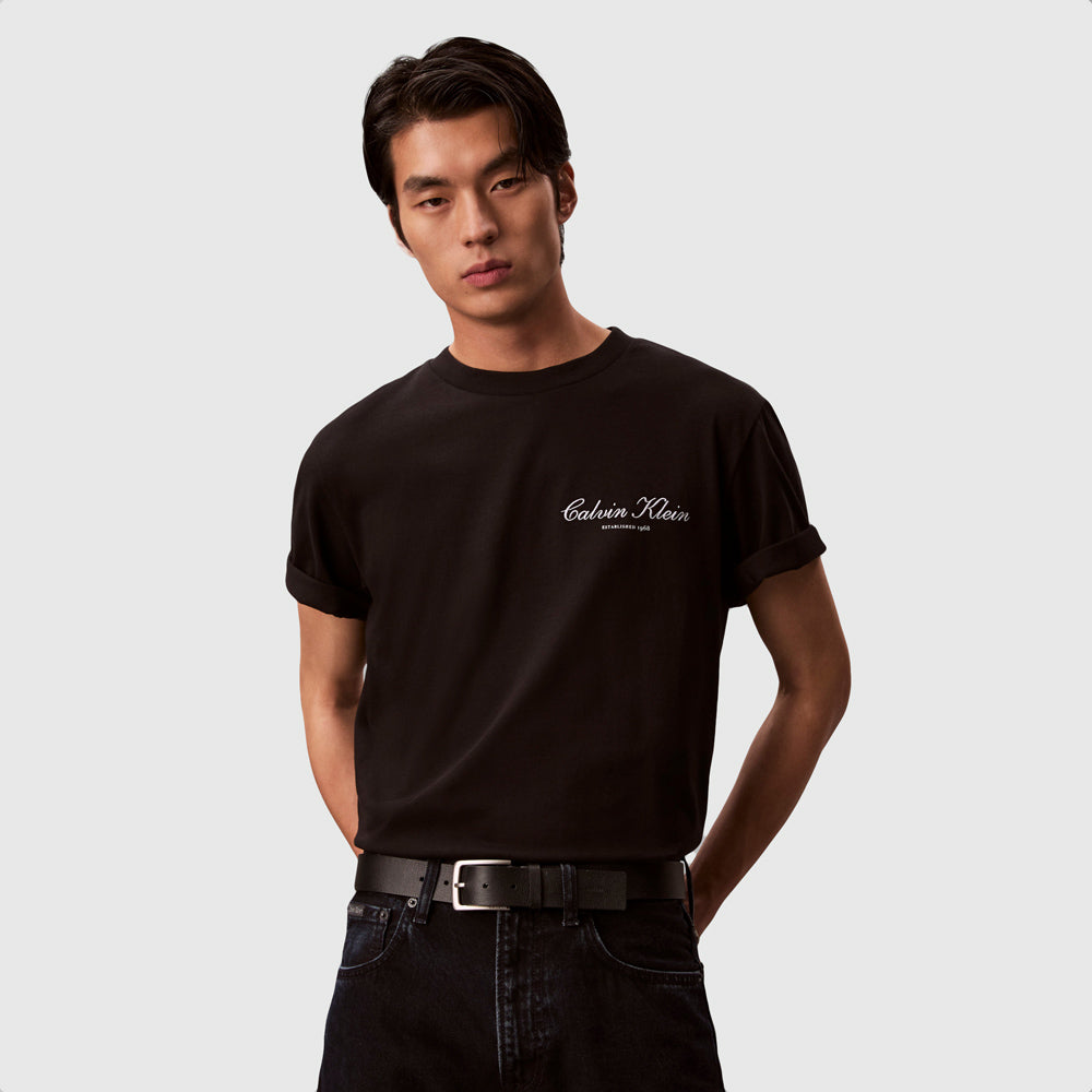 Calvin Klein Graphic Seasonal T-Shirt - Black |ThirdBaseUrban