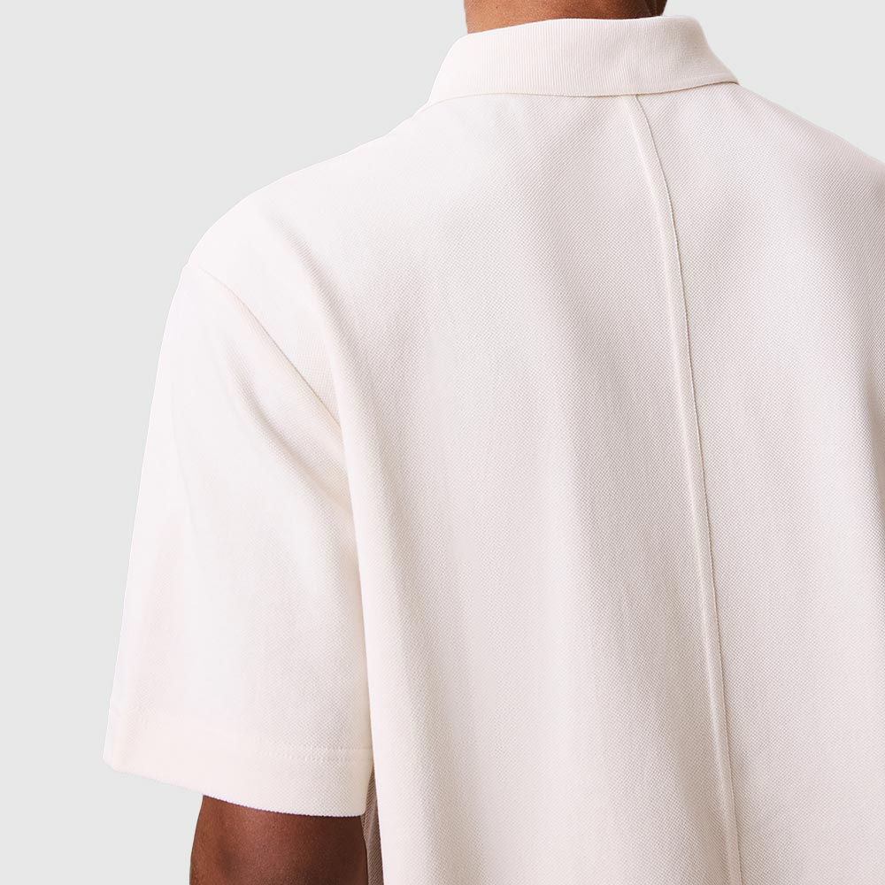 Embroidered Logo Polo Shirt - Offwhite