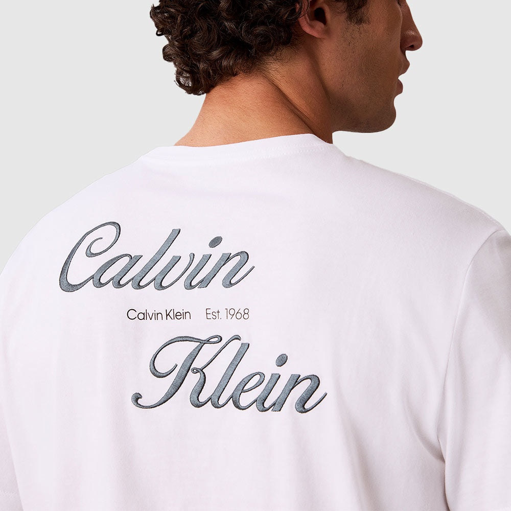 Embroidered Graphic T-Shirt - White