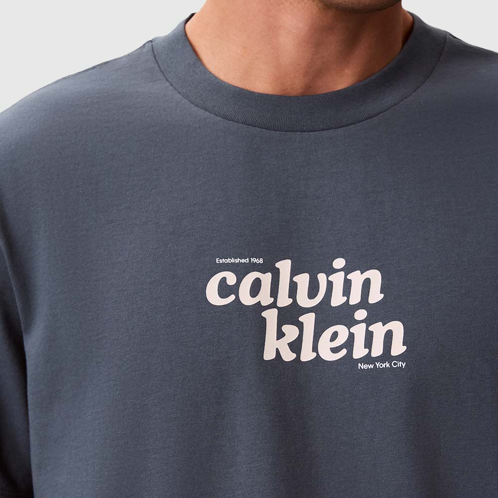 Relaxed Logo Graphic T-shirt - Grey