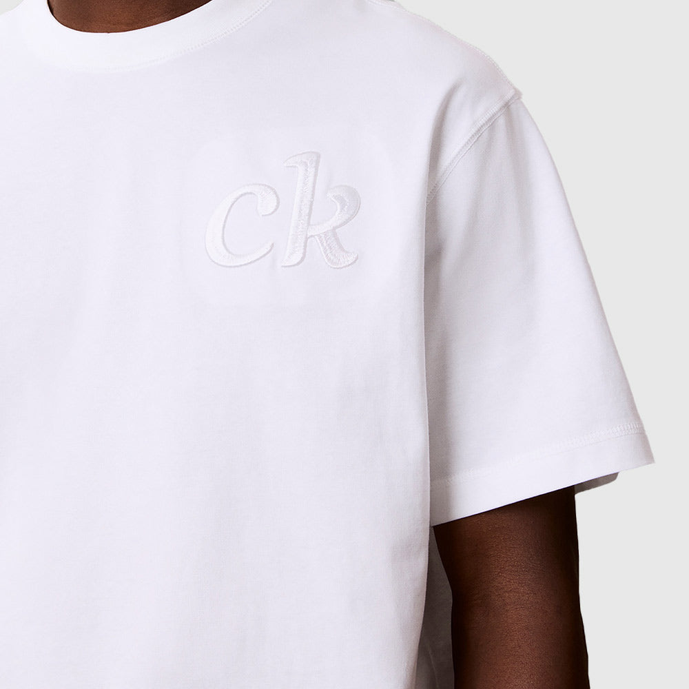 Graphic Appliqué T-shirt - White