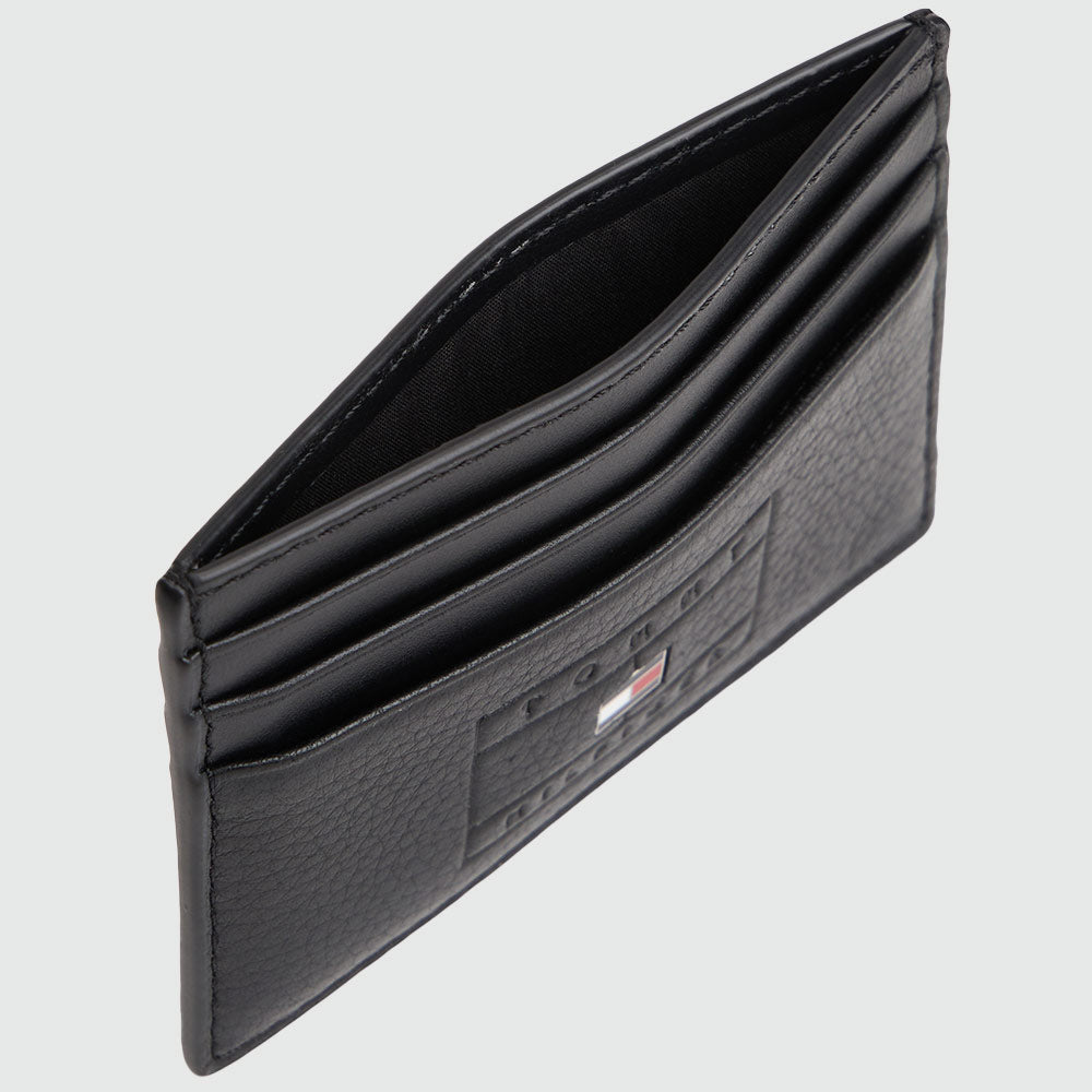 Casual Leather Credit Card Holder - Black