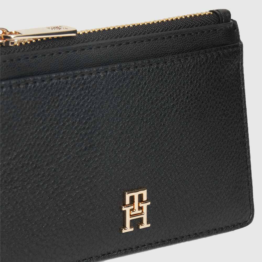 Icon Zipped Card Holder - Black