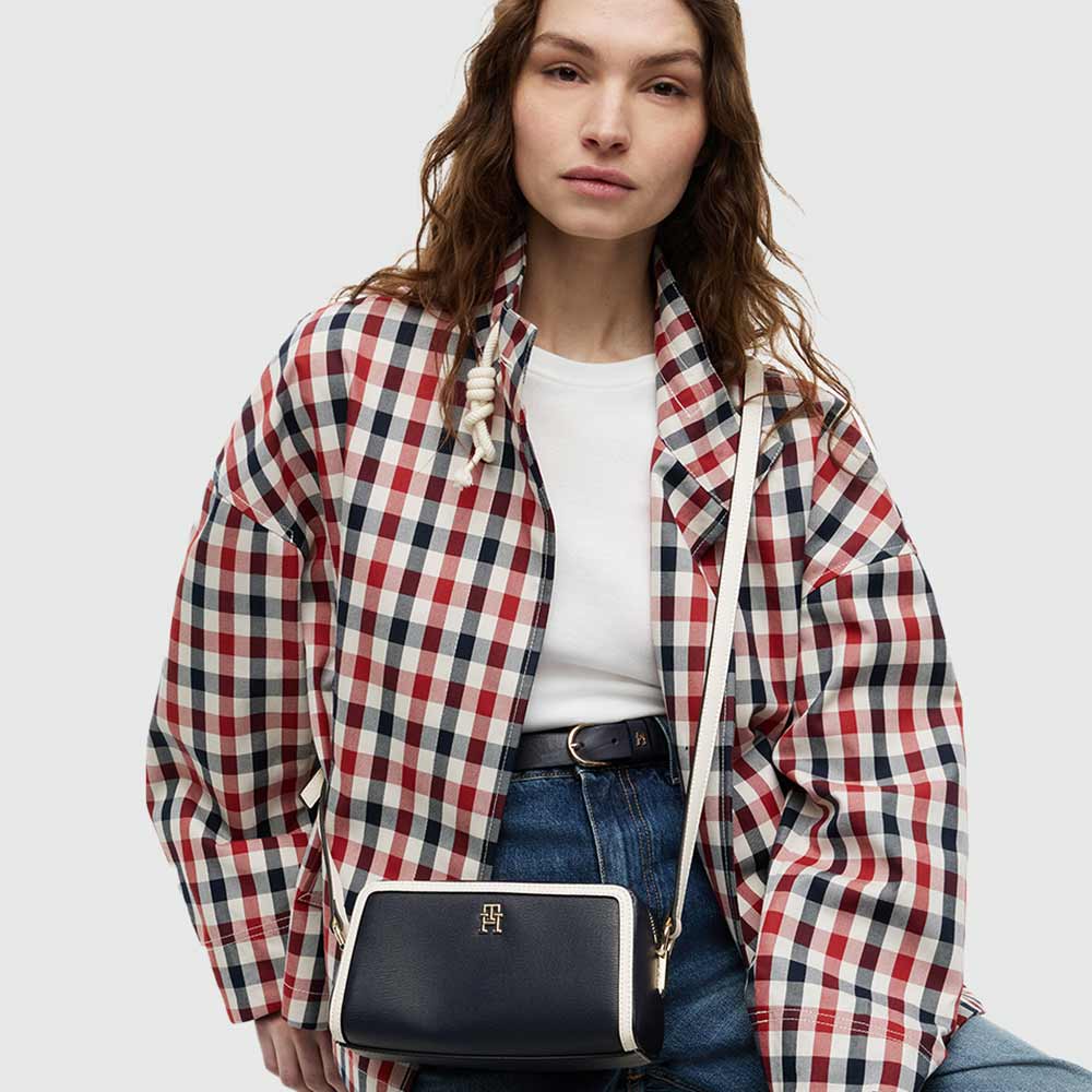 Monogram Crossbody Camera Bag - Navy