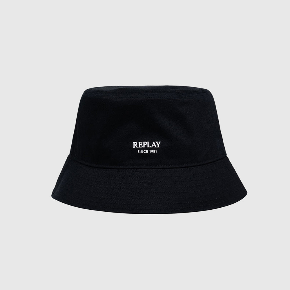 Heavy Cotton Twill Bucket Hat - Black