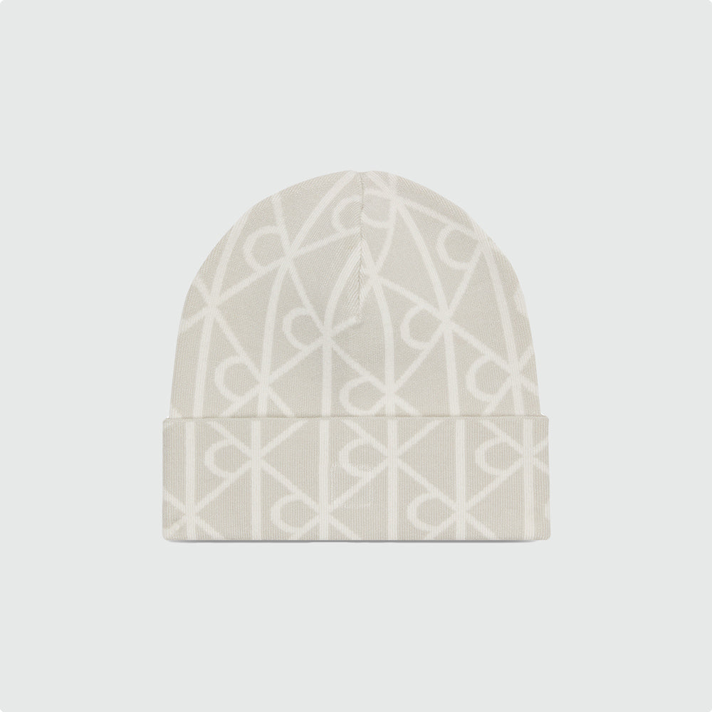 Calvin Klein Aop Beanie - Offwhite |ThirdBaseUrban