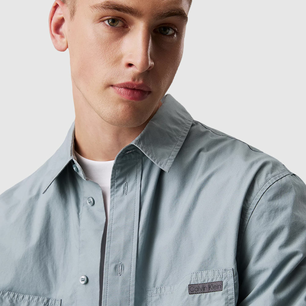 Cotton Relaxed Shirt - Teal