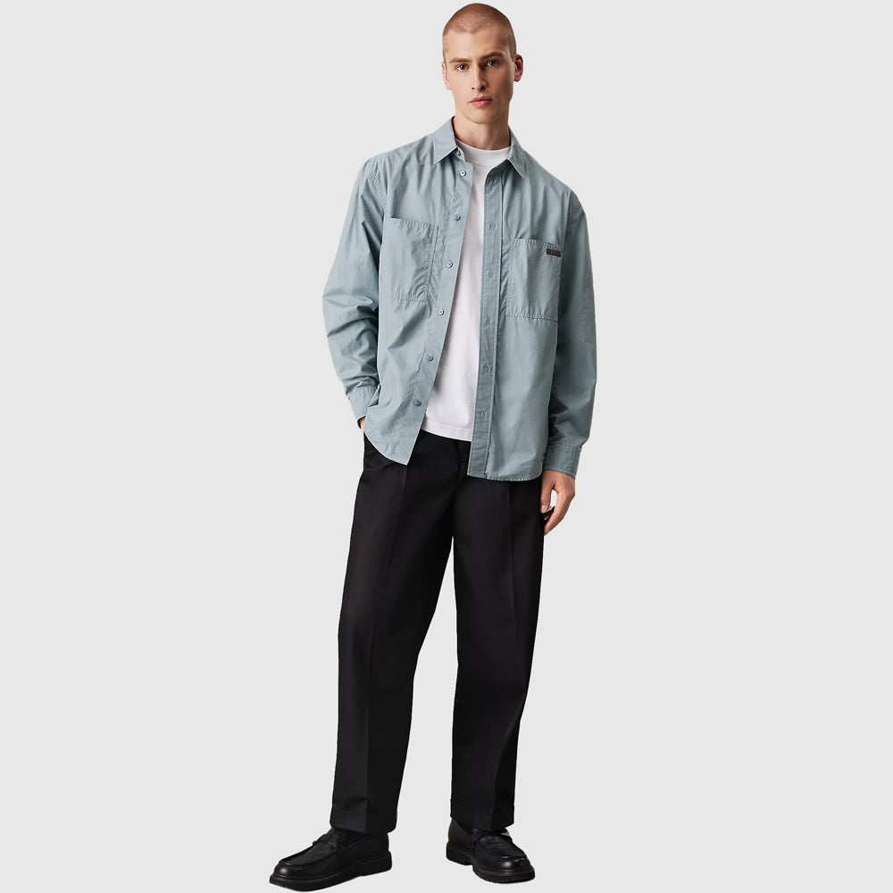 Cotton Relaxed Shirt - Teal