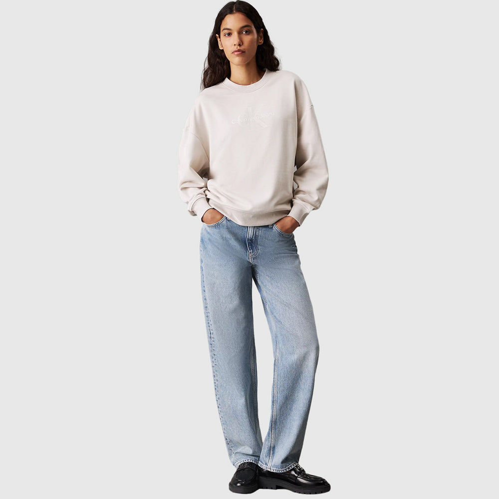 Glossy Monologo Sweater - Light Brown