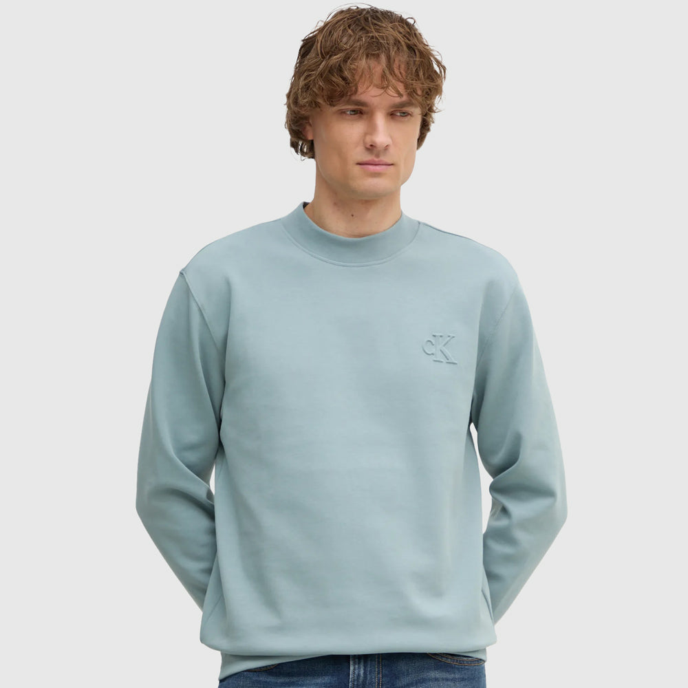 Calvin Klein Interlock Sweater - Teal |ThirdBaseUrban