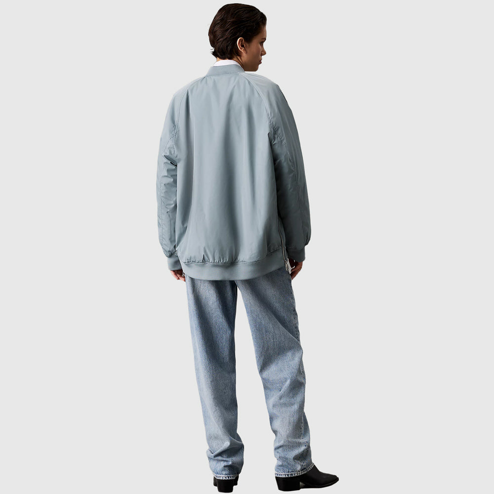 Long Bomber Jacket - Teal