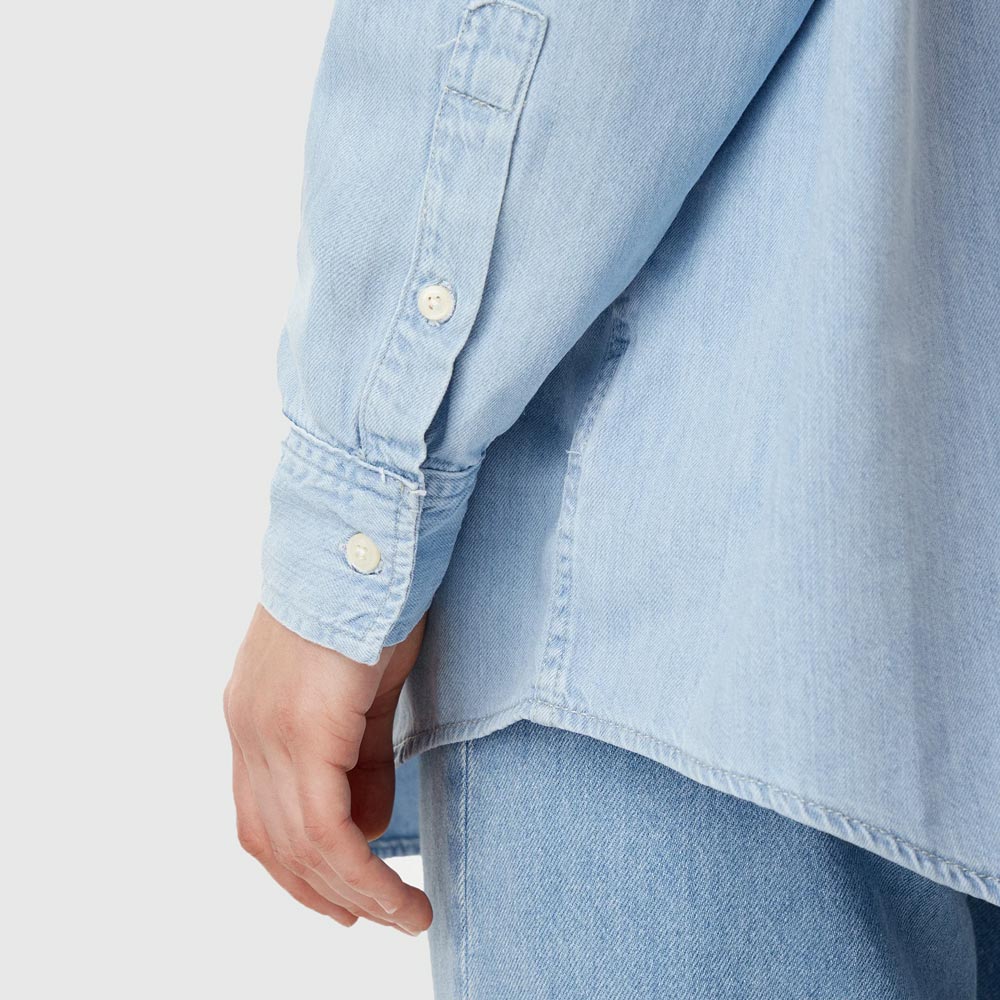 Oversized Denim Shirt - Denim Light