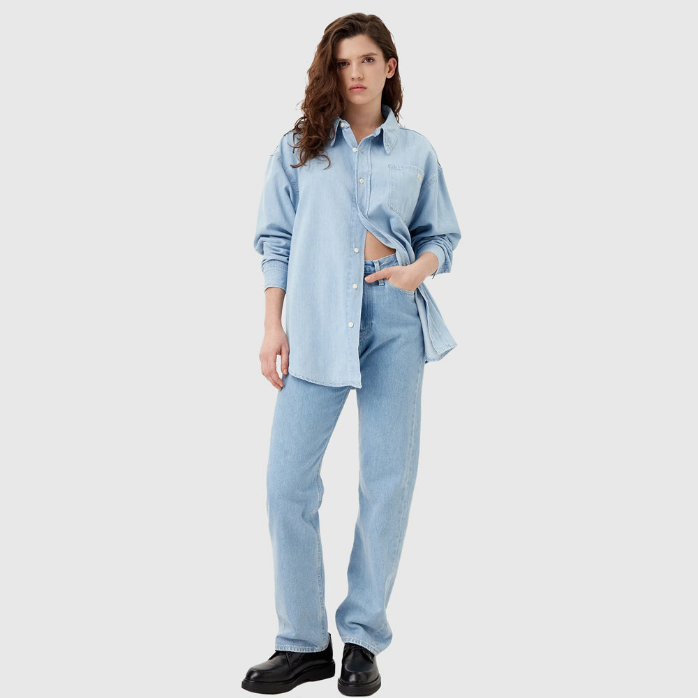Oversized Denim Shirt - Denim Light