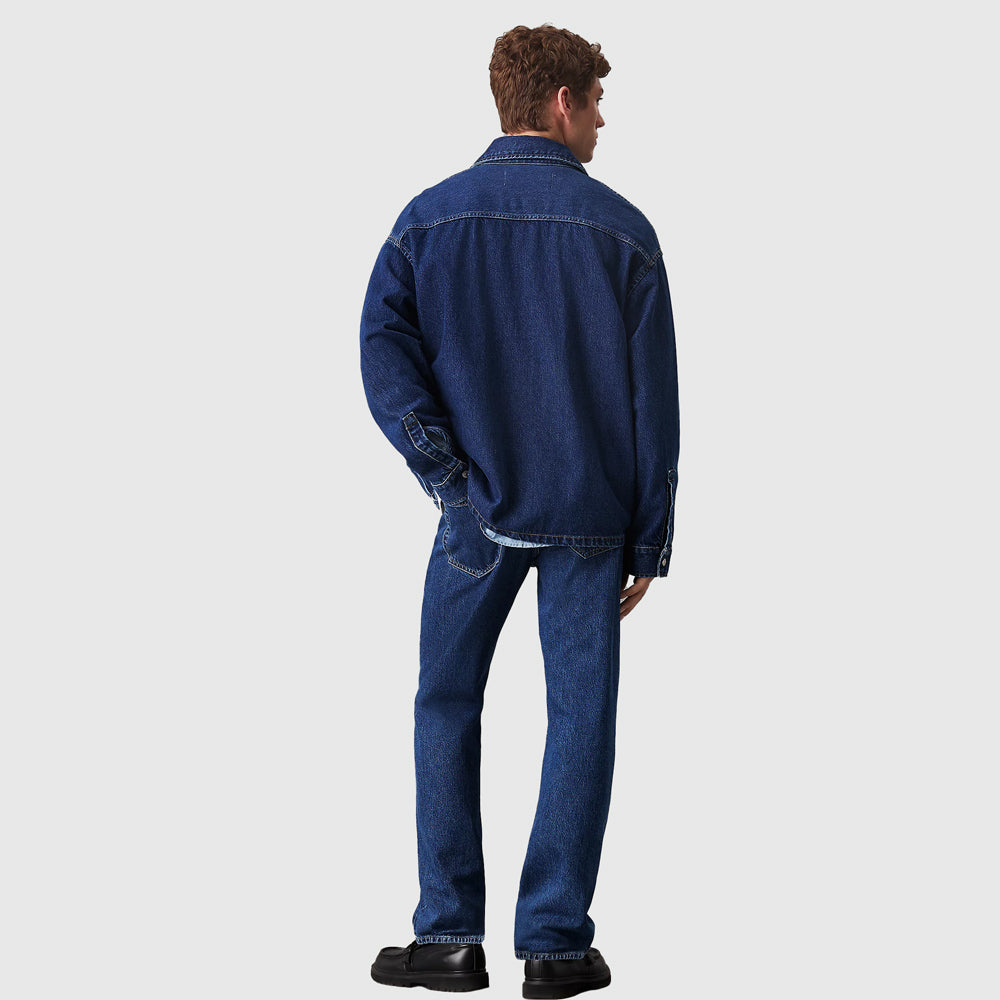 Relaxed Shirt Jacket - Denim Dark