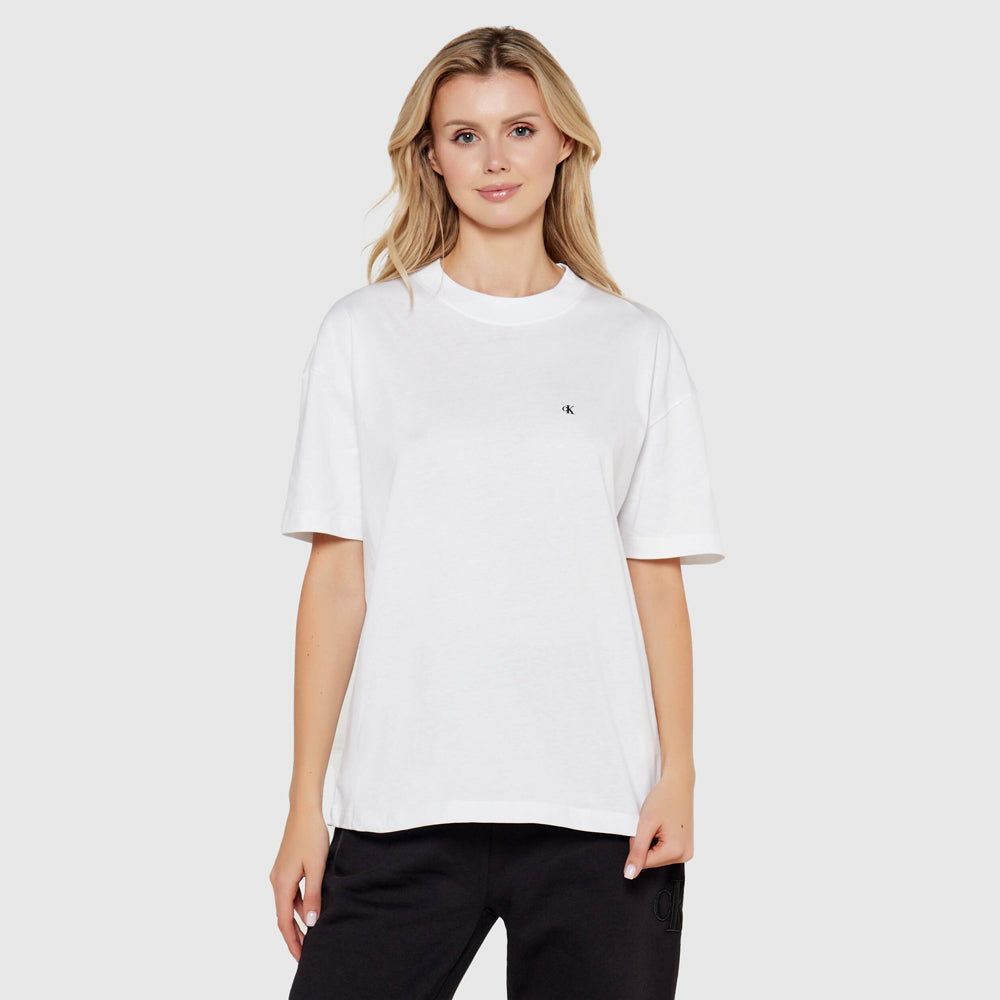 Calvin Klein Script Institutional T-Shirt - White |ThirdBaseUrban