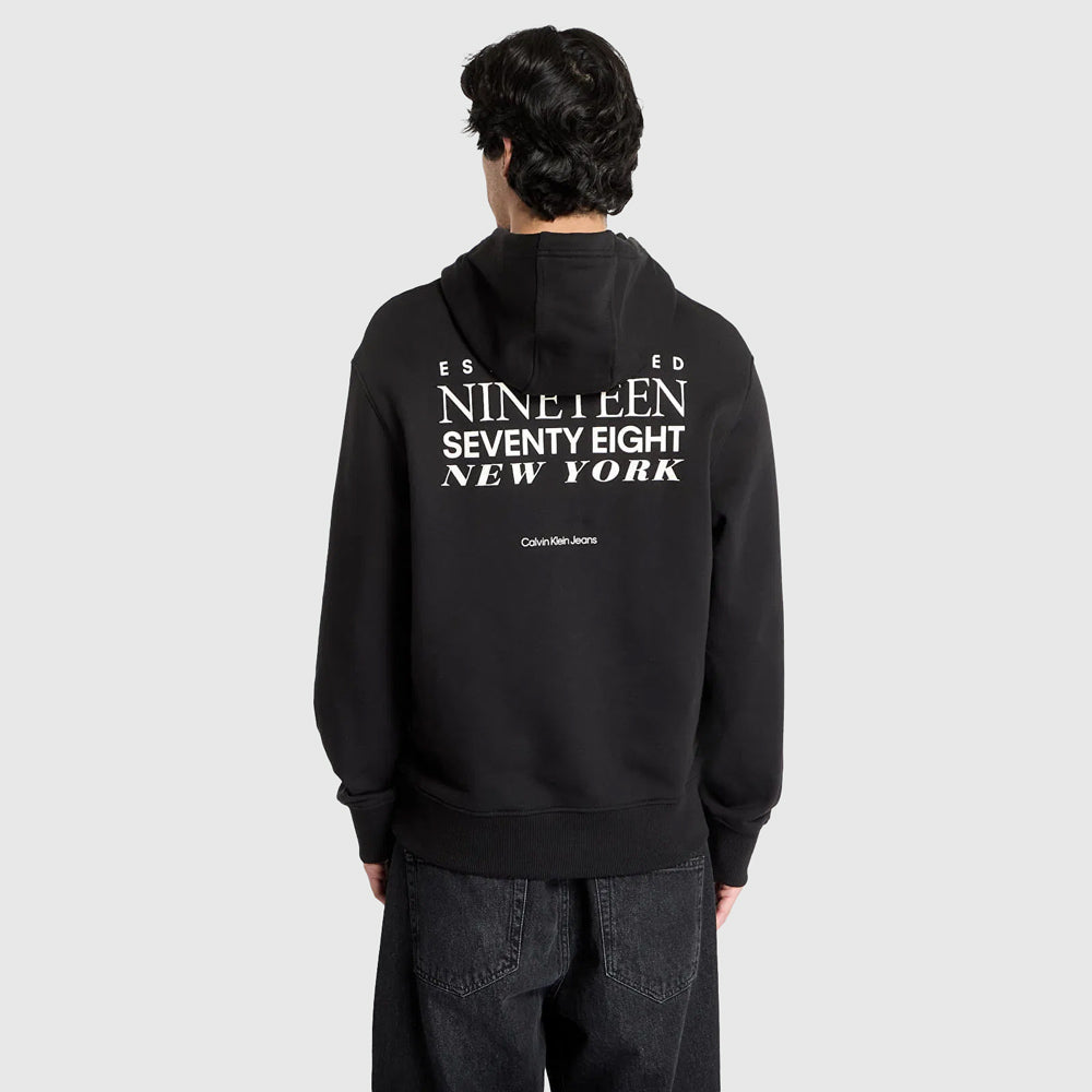 Typface Graphic Hoodie - Black