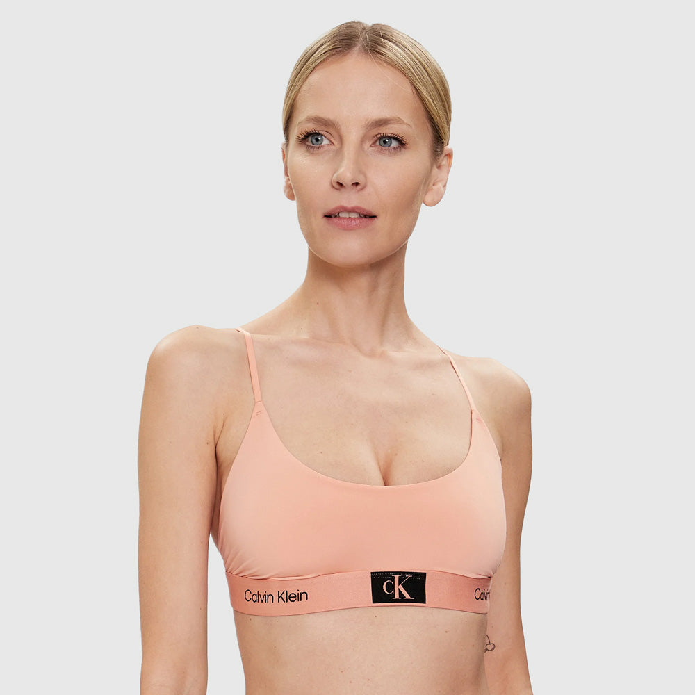 Unlined Bralette - Peach