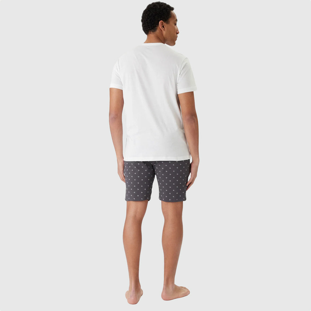 Short Sleep Set - White Multi
