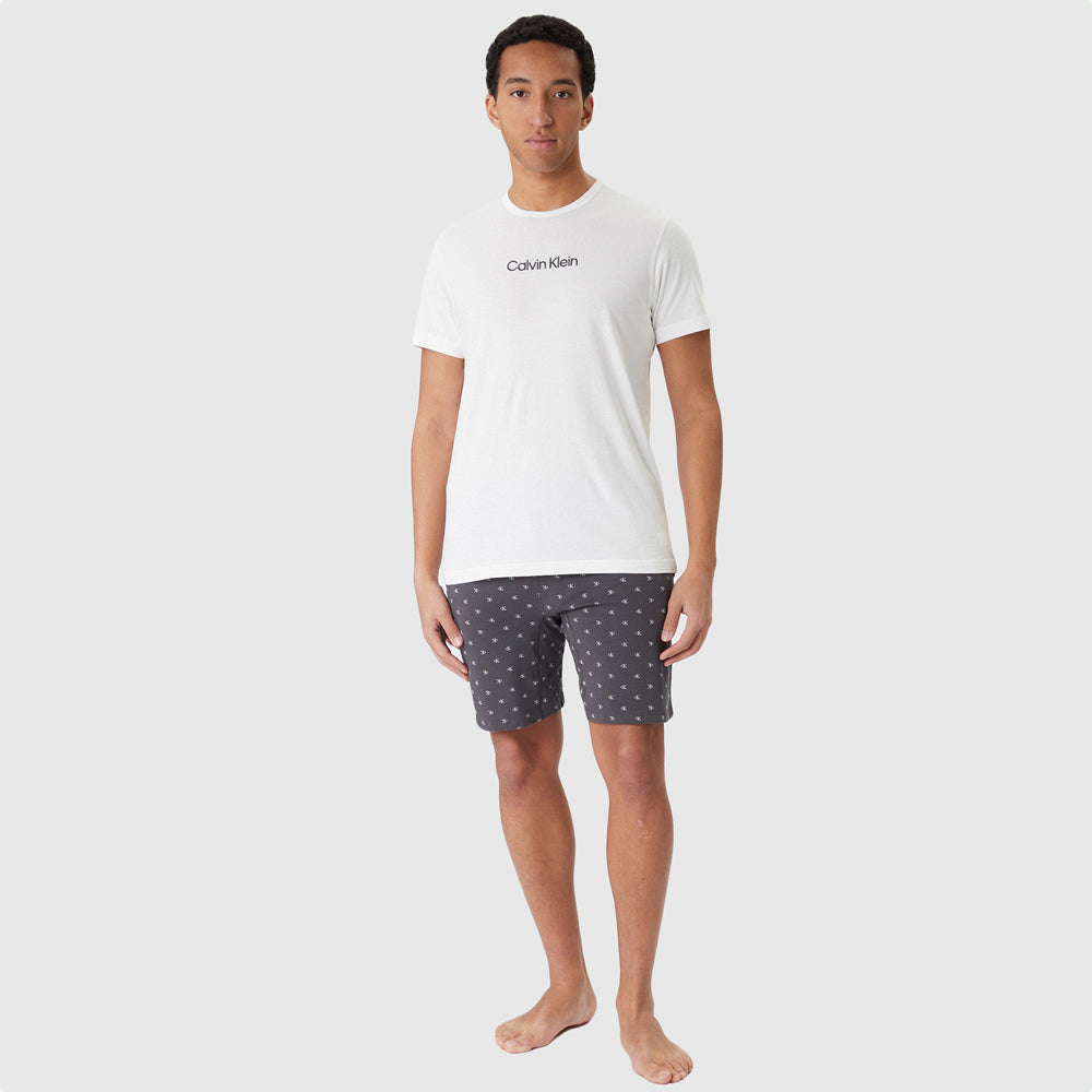 Calvin Klein Short Sleep Set - White Multi |ThirdBaseUrban