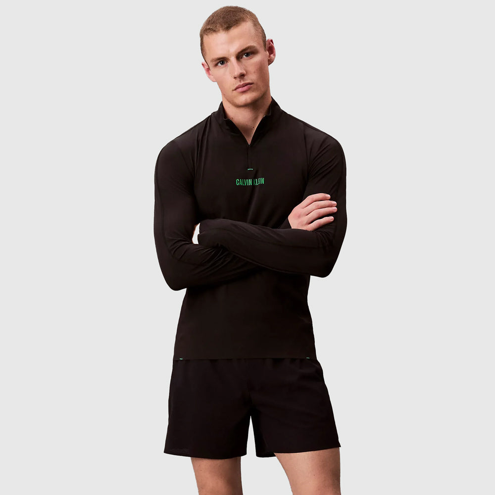 Calvin Klein Performance Zip Top - Black |ThirdBaseUrban