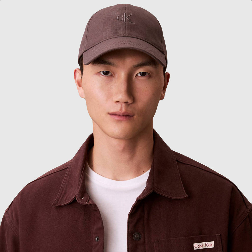 Calvin Klein Burnout Patch Cap - Charcoal Gray |ThirdBaseUrban