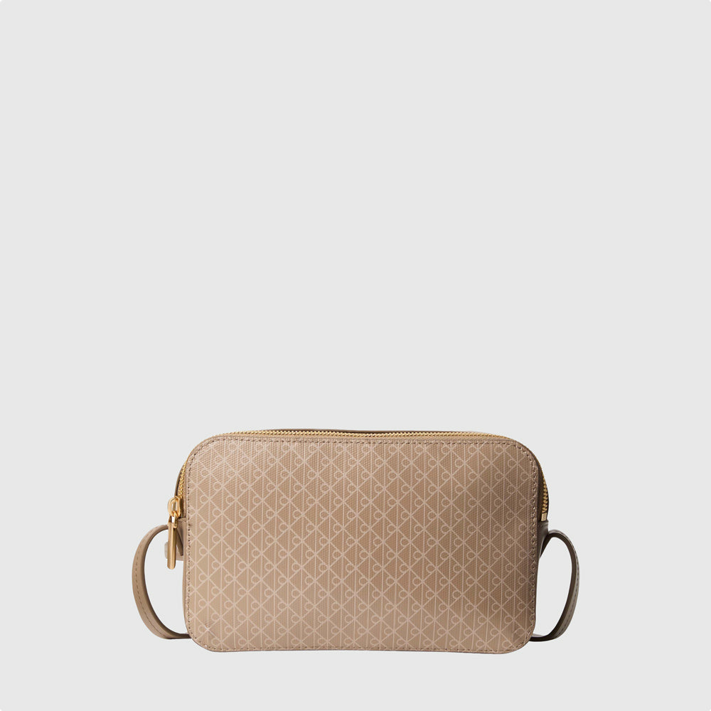 Calvin Klein Aop Camera Bag - Desert Taupe |ThirdBaseUrban