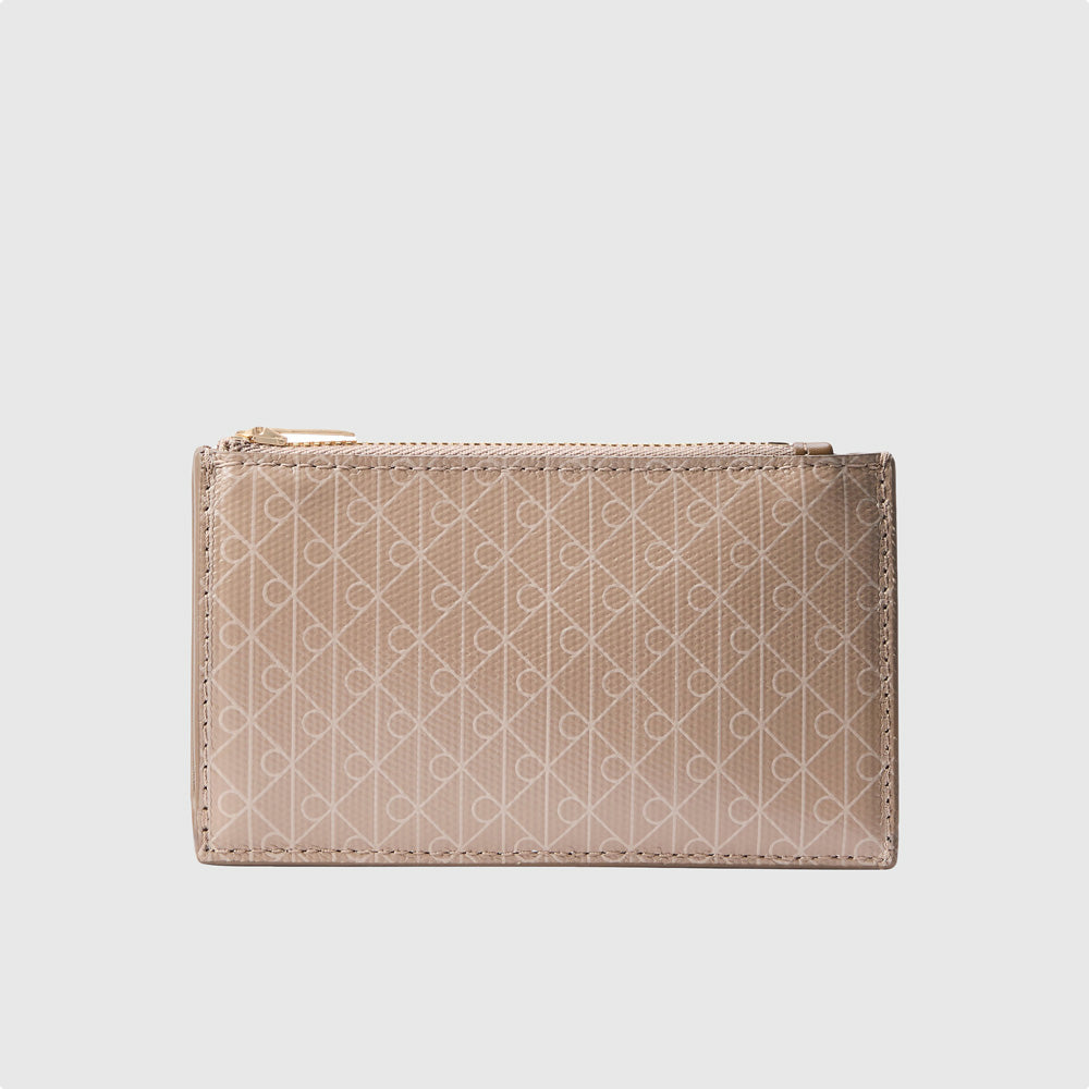 Calvin Klein Emblem Aop Cardcase - Desert Taupe |ThirdBaseUrban